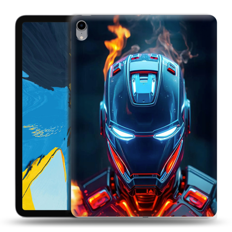 Силиконовый чехол на IPad Pro 11 с принтом IronMan Железный человек Силиконовый чехол на IPad Pro 11 с принтом IronMan Железный человек