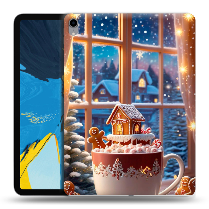 Силиконовый чехол на IPad Pro 11 с принтом Новый год Силиконовый чехол на IPad Pro 11 с принтом Новый год