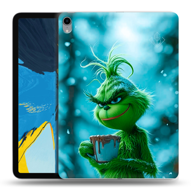 Силиконовый чехол на IPad Pro 11 с принтом Новый год гринч Силиконовый чехол на IPad Pro 11 с принтом Новый год гринч