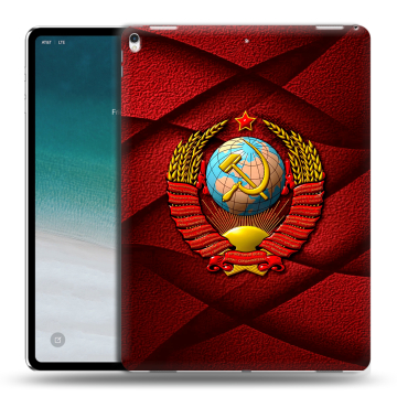 Силиконовый чехол на планшета IPad Pro 12.9 (2018) с принтом Герб СССР