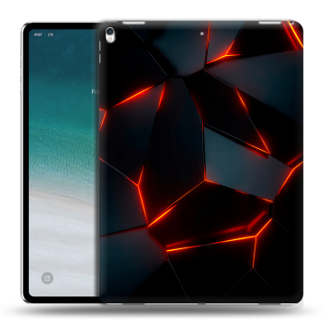 Силиконовый чехол на планшета IPad Pro 12.9 (2018) с принтом Яркие абстракции