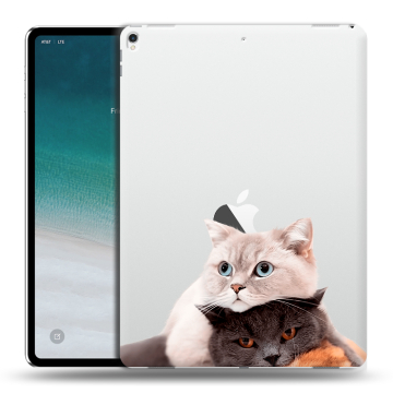 Силиконовый чехол на планшета IPad Pro 12.9 (2018) с принтом Кошки