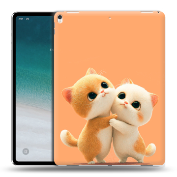 Силиконовый чехол на планшета IPad Pro 12.9 (2018) с принтом Милые котики