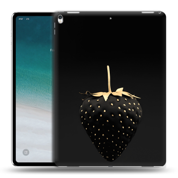 Силиконовый чехол на планшета IPad Pro 12.9 (2018) с принтом Черная клубника