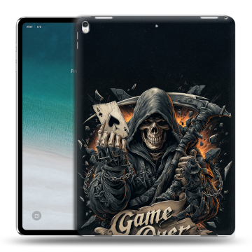 Силиконовый чехол на планшета IPad Pro 12.9 (2018) с принтом Скелет карты