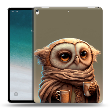 Силиконовый чехол на планшета IPad Pro 12.9 (2018) с принтом Сова