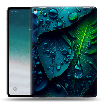 Силиконовый чехол на планшета IPad Pro 12.9 (2018) с принтом Листья