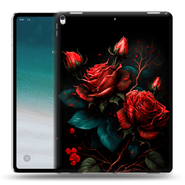 Силиконовый чехол на планшета IPad Pro 12.9 (2018) с принтом Розы красные Силиконовый чехол на планшета IPad Pro 12.9 (2018) с принтом Розы красные