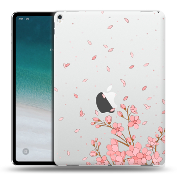 Силиконовый чехол на планшета IPad Pro 12.9 (2018) с принтом Ветка сакуры Силиконовый чехол на планшета IPad Pro 12.9 (2018) с принтом Ветка сакуры