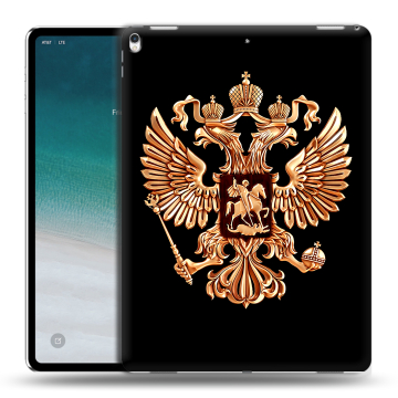 Силиконовый чехол на планшета IPad Pro 12.9 (2018) с принтом Герб России золотой Силиконовый чехол на планшета IPad Pro 12.9 (2018) с принтом Герб России золотой