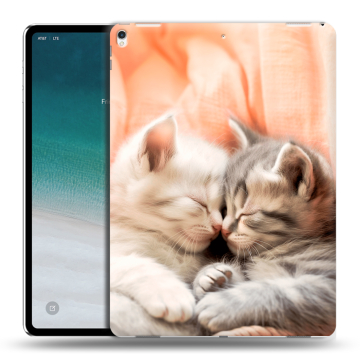 Силиконовый чехол на планшета IPad Pro 12.9 (2018) с принтом Котята Силиконовый чехол на планшета IPad Pro 12.9 (2018) с принтом Котята