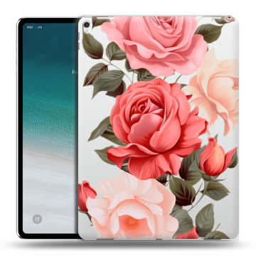 Силиконовый чехол на планшета IPad Pro 12.9 (2018) с принтом Розы Силиконовый чехол на планшета IPad Pro 12.9 (2018) с принтом Розы