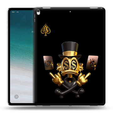 Силиконовый чехол на планшета IPad Pro 12.9 (2018) с принтом Золотой скрудж макдак Силиконовый чехол на планшета IPad Pro 12.9 (2018) с принтом Золотой скрудж макдак