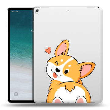 Силиконовый чехол на планшета IPad Pro 12.9 (2018) с принтом Корги Силиконовый чехол на планшета IPad Pro 12.9 (2018) с принтом Корги