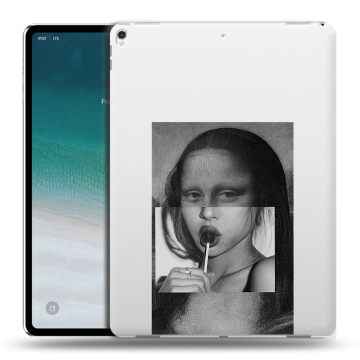 Силиконовый чехол на планшета IPad Pro 12.9 (2018) с принтом Мона Лиза Силиконовый чехол на планшета IPad Pro 12.9 (2018) с принтом Мона Лиза