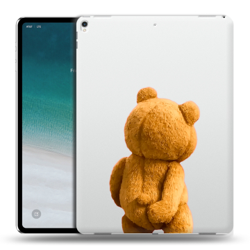 Силиконовый чехол на планшета IPad Pro 12.9 (2018) с принтом Медведь Силиконовый чехол на планшета IPad Pro 12.9 (2018) с принтом Медведь