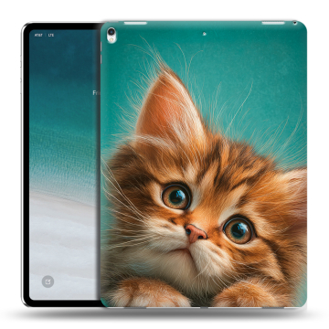 Силиконовый чехол на планшета IPad Pro 12.9 (2018) с принтом котенок Силиконовый чехол на планшета IPad Pro 12.9 (2018) с принтом котенок