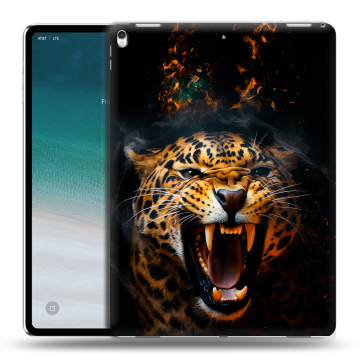 Силиконовый чехол на планшета IPad Pro 12.9 (2018) с принтом Леопард Силиконовый чехол на планшета IPad Pro 12.9 (2018) с принтом Леопард