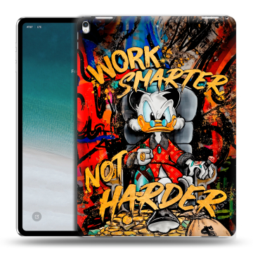 Силиконовый чехол на планшета IPad Pro 12.9 (2018) с принтом Дональд Дак Деньги Силиконовый чехол на планшета IPad Pro 12.9 (2018) с принтом Дональд Дак Деньги