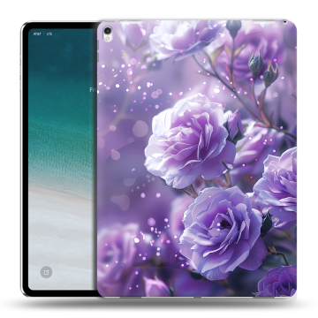 Силиконовый чехол на IPad Pro 12.9 (2018) с принтом Розы цветы Силиконовый чехол на IPad Pro 12.9 (2018) с принтом Розы цветы