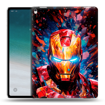 Силиконовый чехол на IPad Pro 12.9 (2018) с принтом Железный человек Ironman Силиконовый чехол на IPad Pro 12.9 (2018) с принтом Железный человек Ironman