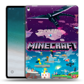 Силиконовый чехол на IPad Pro 12.9 (2018) с принтом Майнкрафт Minecraft Силиконовый чехол на IPad Pro 12.9 (2018) с принтом Майнкрафт Minecraft