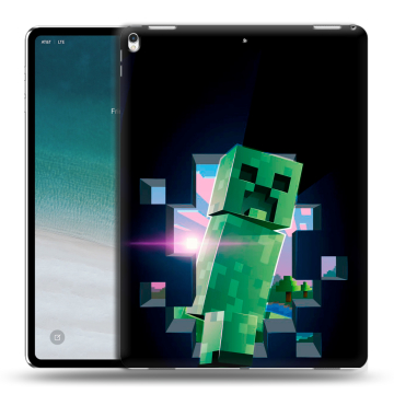 Силиконовый чехол на IPad Pro 12.9 (2018) с принтом Майнкрафт Minecraft Силиконовый чехол на IPad Pro 12.9 (2018) с принтом Майнкрафт Minecraft