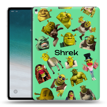 Силиконовый чехол на IPad Pro 12.9 (2018) с принтом Шрек Shrek