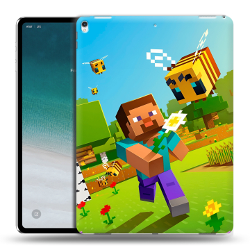 Силиконовый чехол на IPad Pro 12.9 (2018) с принтом Майнкрафт Minecraft Силиконовый чехол на IPad Pro 12.9 (2018) с принтом Майнкрафт Minecraft