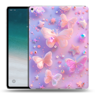 Силиконовый чехол на IPad Pro 12.9 (2018) с принтом Бабочки Силиконовый чехол на IPad Pro 12.9 (2018) с принтом Бабочки