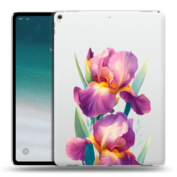 Силиконовый чехол на IPad Pro 12.9 (2018) с принтом Цветы орхидеи