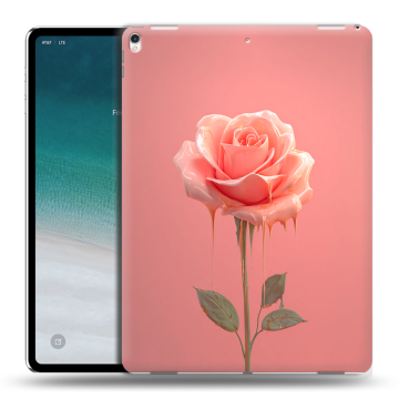 Силиконовый чехол на IPad Pro 12.9 (2018) с принтом Розовая роза