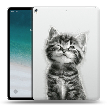 Силиконовый чехол на IPad Pro 12.9 (2018) с принтом Котенок Силиконовый чехол на IPad Pro 12.9 (2018) с принтом Котенок
