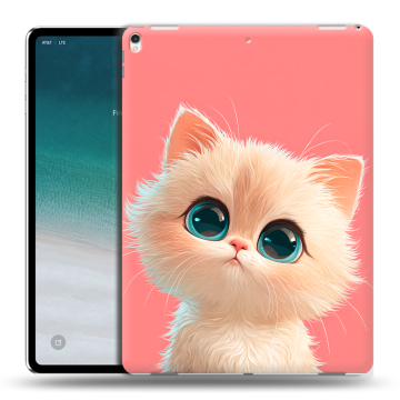 Силиконовый чехол на IPad Pro 12.9 (2018) с принтом Розовый котенок