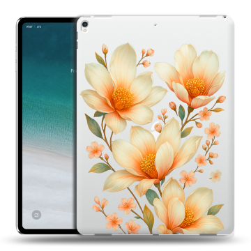 Силиконовый чехол на IPad Pro 12.9 (2018) с принтом Цветы