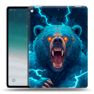 Силиконовый чехол на IPad Pro 12.9 (2018) с принтом Медведь