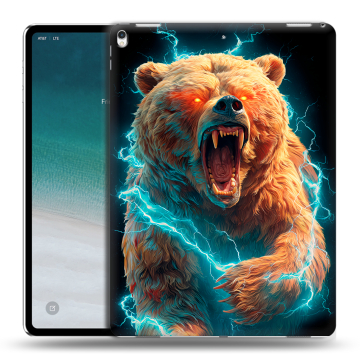 Силиконовый чехол на IPad Pro 12.9 (2018) с принтом Медведь
