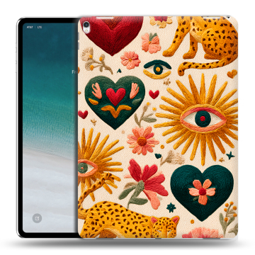 Силиконовый чехол на IPad Pro 12.9 (2018) с принтом Модный принт