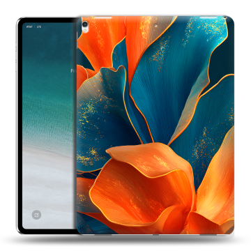 Силиконовый чехол на IPad Pro 12.9 (2018) с принтом Цветы