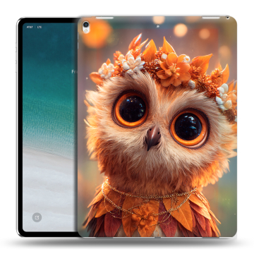 Силиконовый чехол на IPad Pro 12.9 (2018) с принтом Милая сова