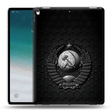 Силиконовый чехол на IPad Pro 12.9 (2018) с принтом Герб Флаг СССР Силиконовый чехол на IPad Pro 12.9 (2018) с принтом Герб Флаг СССР