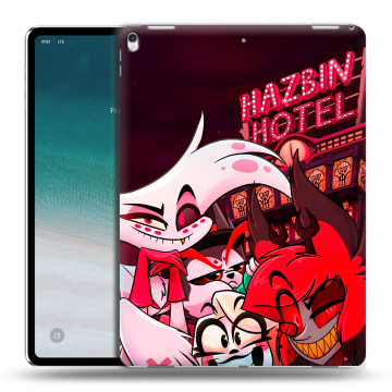 Силиконовый чехол на IPad Pro 12.9 (2018) с принтом Hazbin Hotel Отель Хазбин Силиконовый чехол на IPad Pro 12.9 (2018) с принтом Hazbin Hotel Отель Хазбин