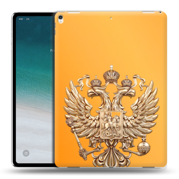 Силиконовый чехол на IPad Pro 12.9 (2018) с принтом Герб Флаг России