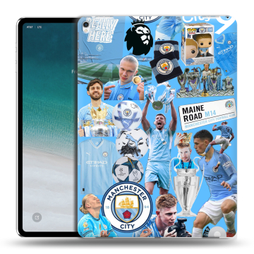 Силиконовый чехол на IPad Pro 12.9 (2018) с принтом Man City Манчестер Сити