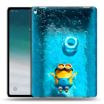 Силиконовый чехол на IPad Pro 12.9 (2018) с принтом Миньоны Силиконовый чехол на IPad Pro 12.9 (2018) с принтом Миньоны