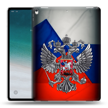 Силиконовый чехол на IPad Pro 12.9 (2018) с принтом Флаг России Силиконовый чехол на IPad Pro 12.9 (2018) с принтом Флаг России