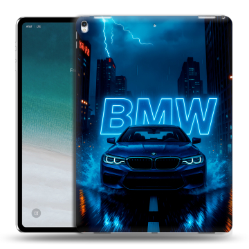 Силиконовый чехол на IPad Pro 12.9 (2018) с принтом BMW БМВ Силиконовый чехол на IPad Pro 12.9 (2018) с принтом BMW БМВ