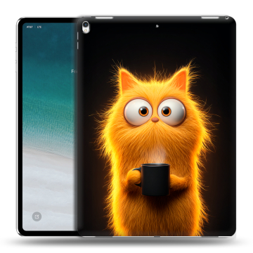 Силиконовый чехол на IPad Pro 12.9 (2018) с принтом Смешной кот Силиконовый чехол на IPad Pro 12.9 (2018) с принтом Смешной кот