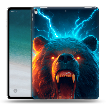 Силиконовый чехол на IPad Pro 12.9 (2018) с принтом Медведь