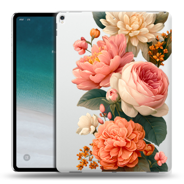 Силиконовый чехол на IPad Pro 12.9 (2018) с принтом цветы